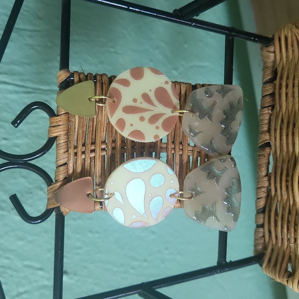 Patterned Polymer Clay Earrings